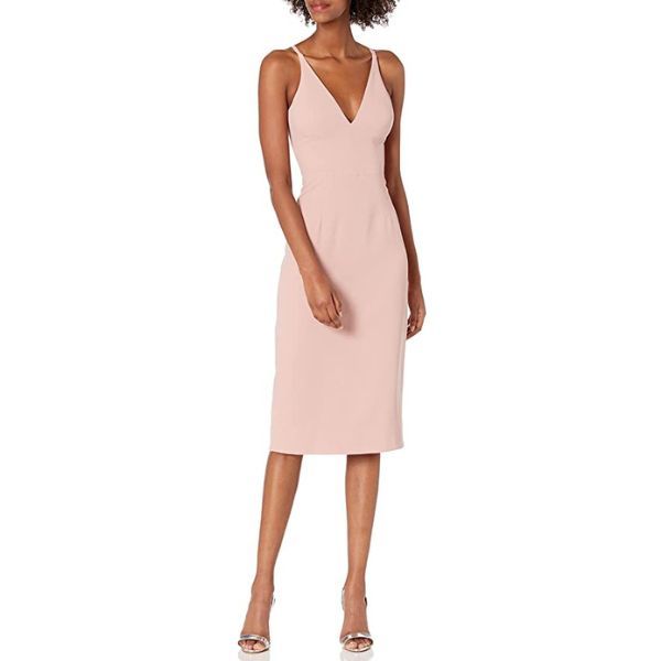 Dress the Population Midi Silk Dress