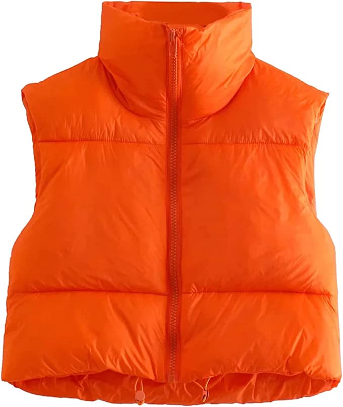 Orange Puffer Vest