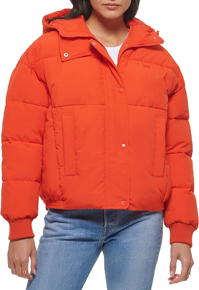 Levis Orange Puffer