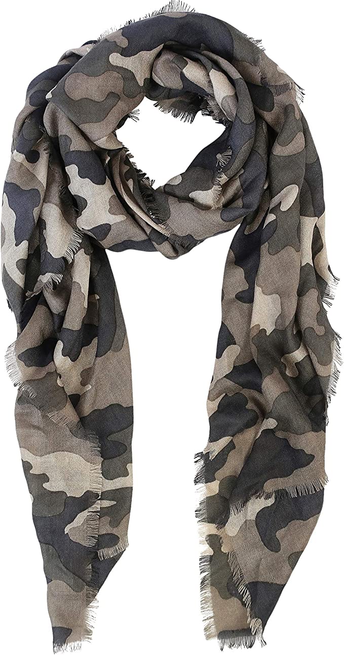 Cashmere Modal Camo Scarf