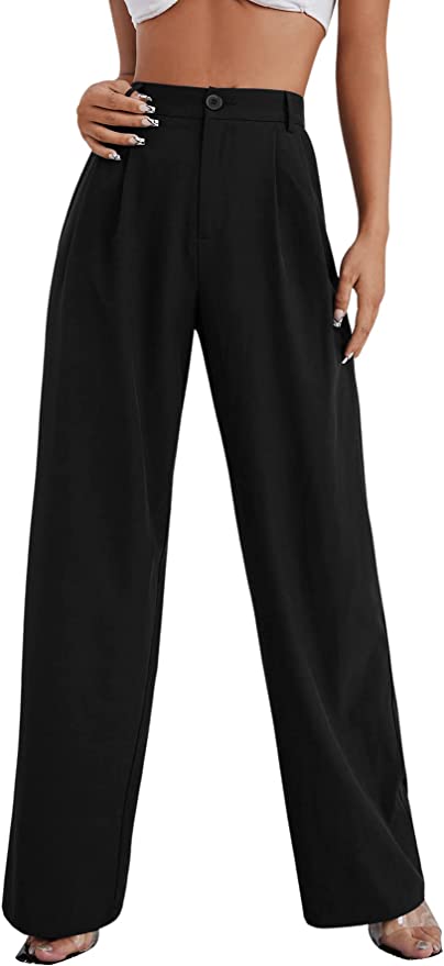 Black Wide Leg Trousers