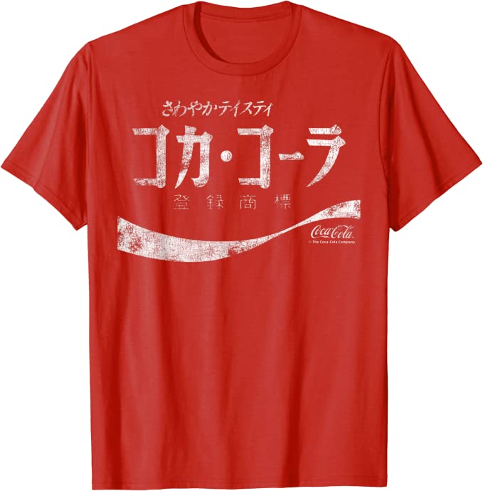 Red Japanese Coca Cola Graphic Tee