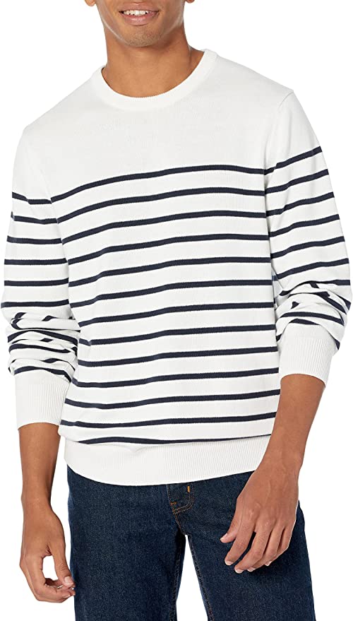 Amazon Essentials Men Stripe Sweater