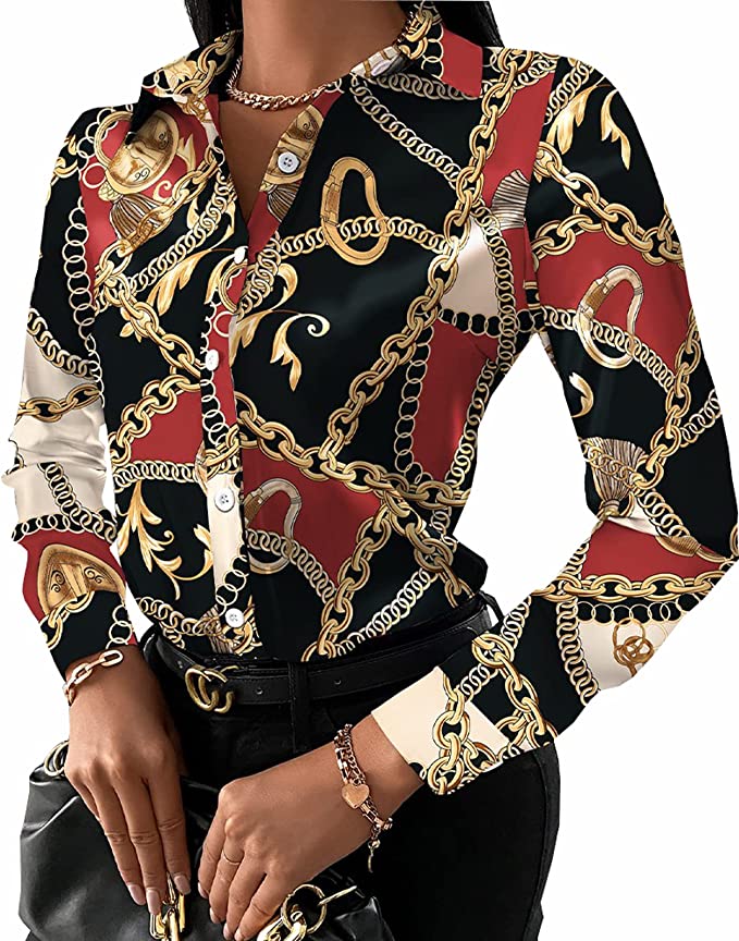 Womens Patterned Blouse 