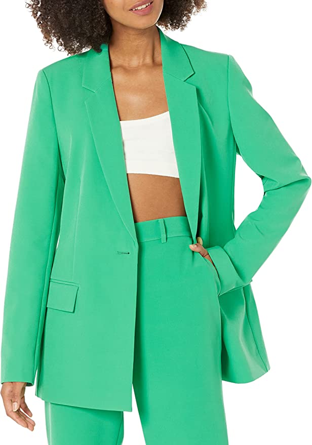 Kelly Green Oversized Boxy Blazer