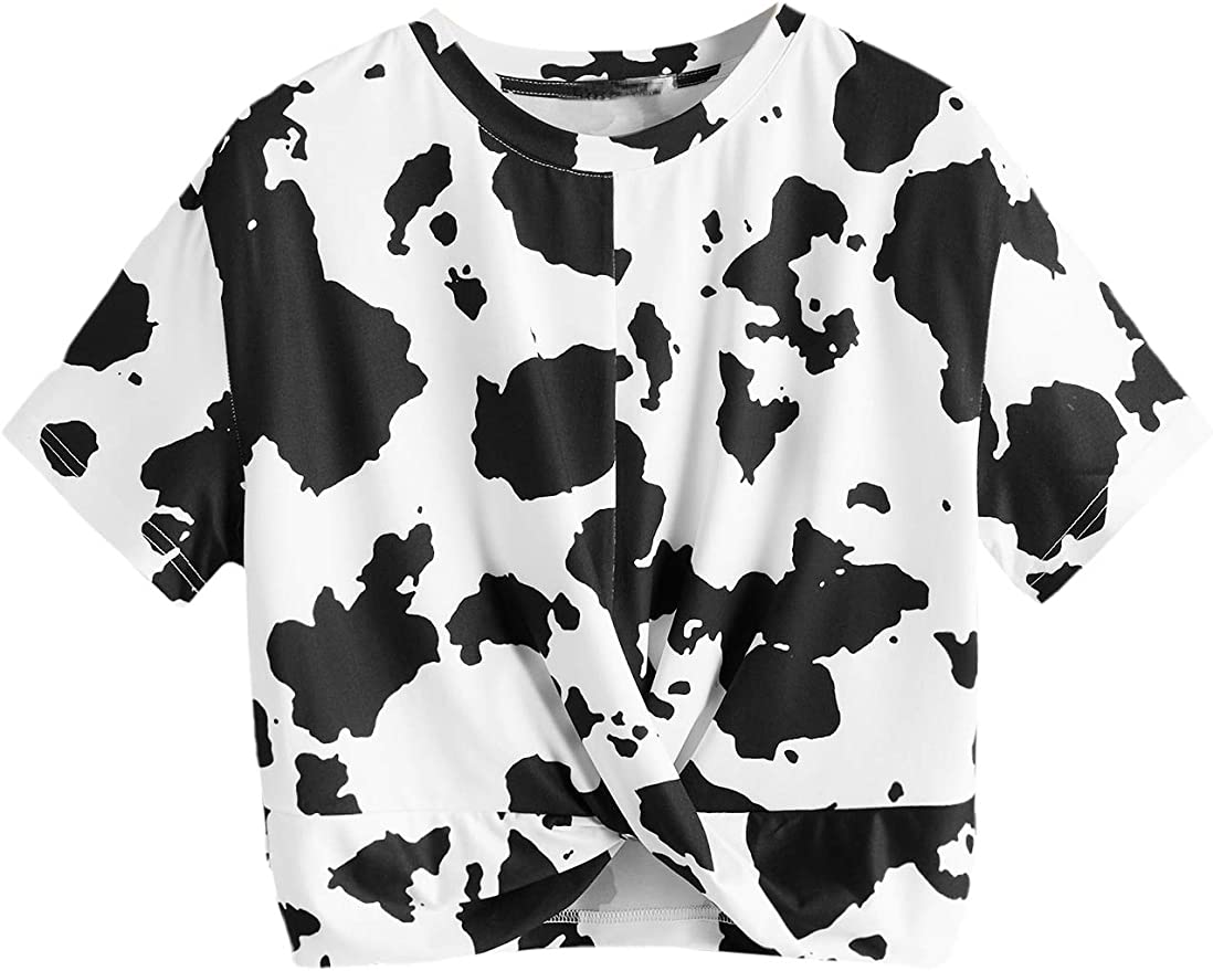 Women's Cow Print T Shirt