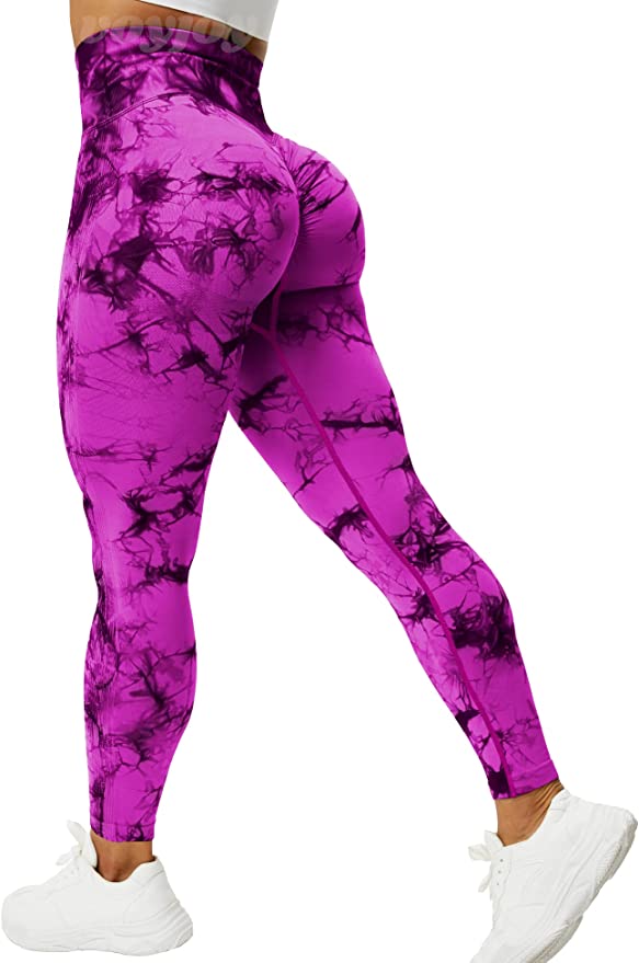 Fuschia Tye Dye Leggings