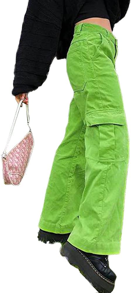 Green Corduroy Cargo Pants Women
