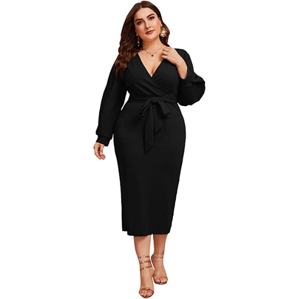 Plus Size Wrap Dress