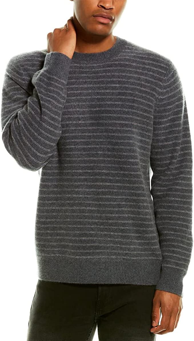 Mens Vince Stripe Cashmere Sweater