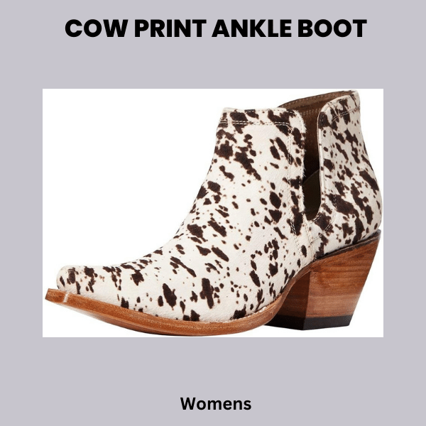 Cowhide Ankle Boots