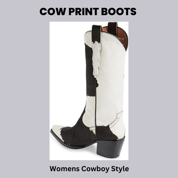 Black and White Cowboy Boot