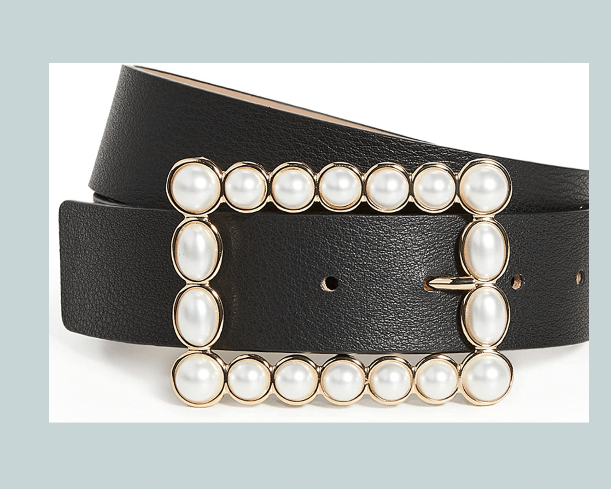 Black Belt with Pearls