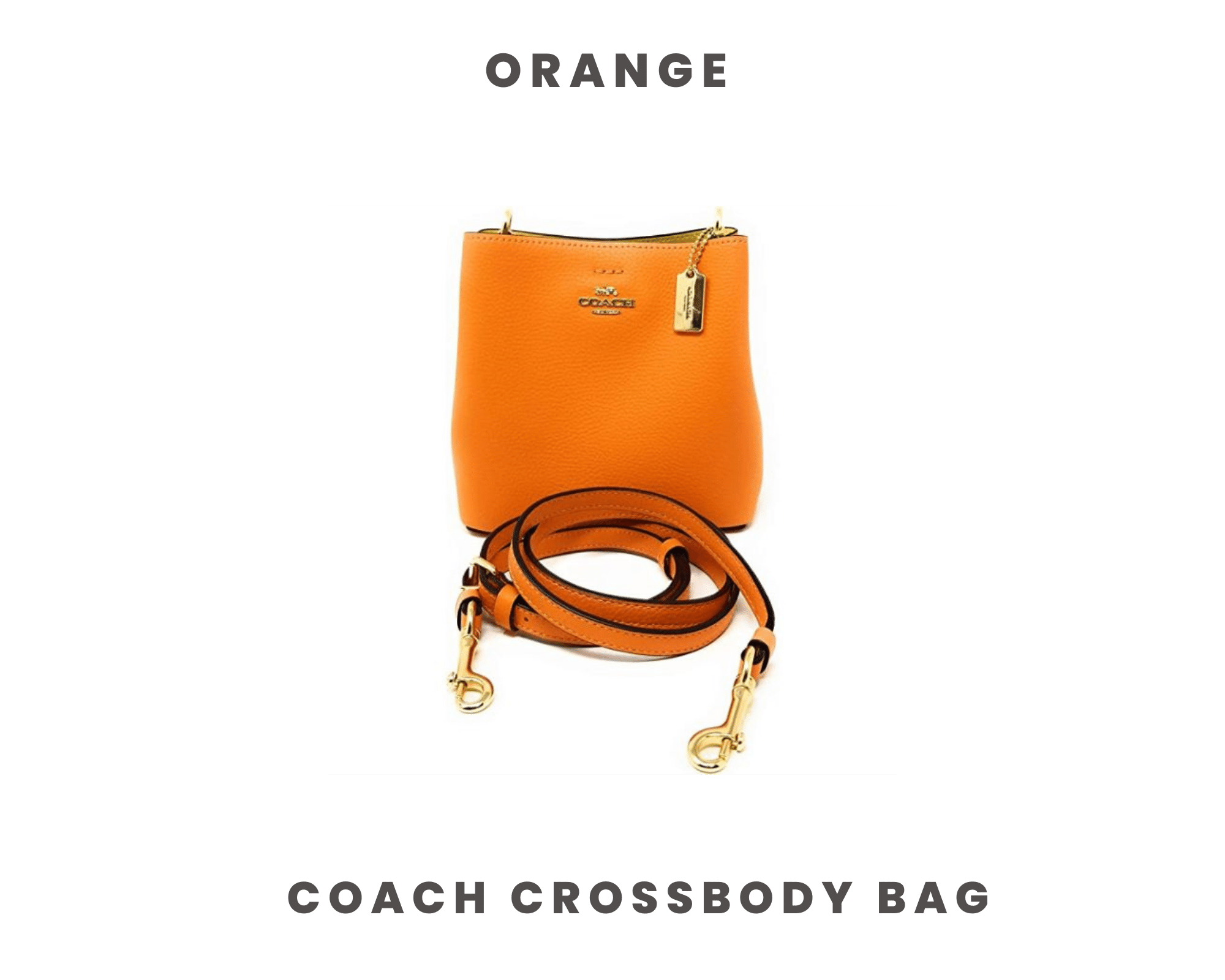 Orange Crossbody Bag 