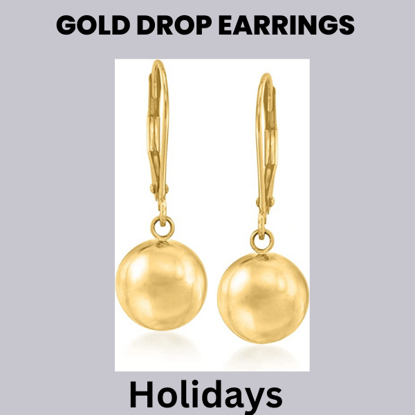 Gold Drop Earring 