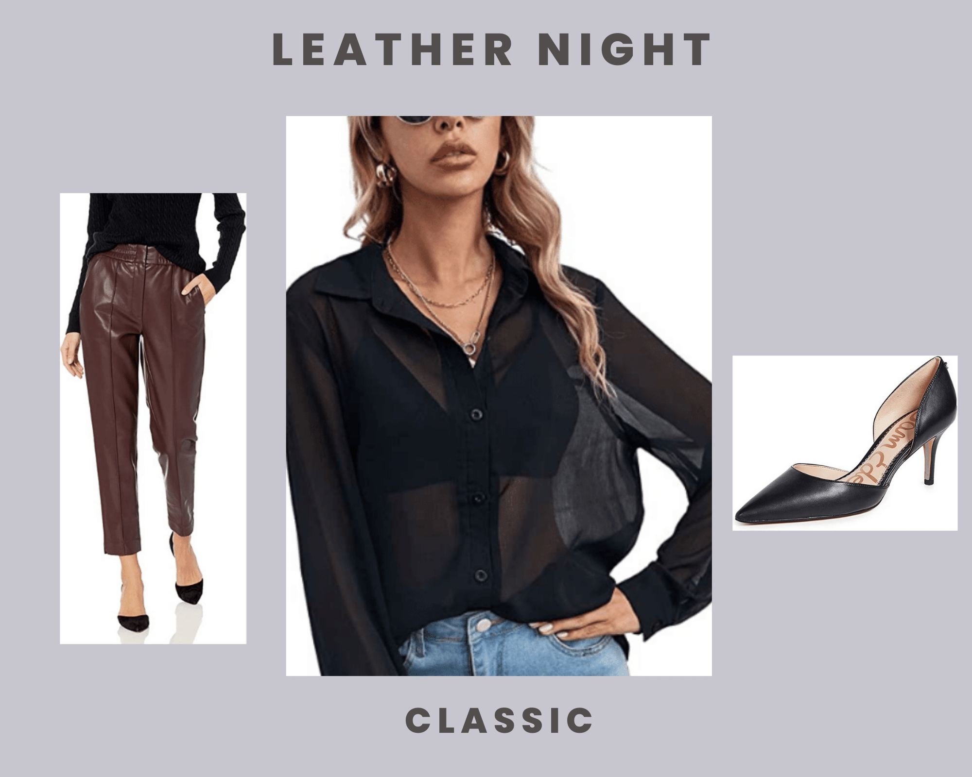 leather jogger mesh top d'orsay pump