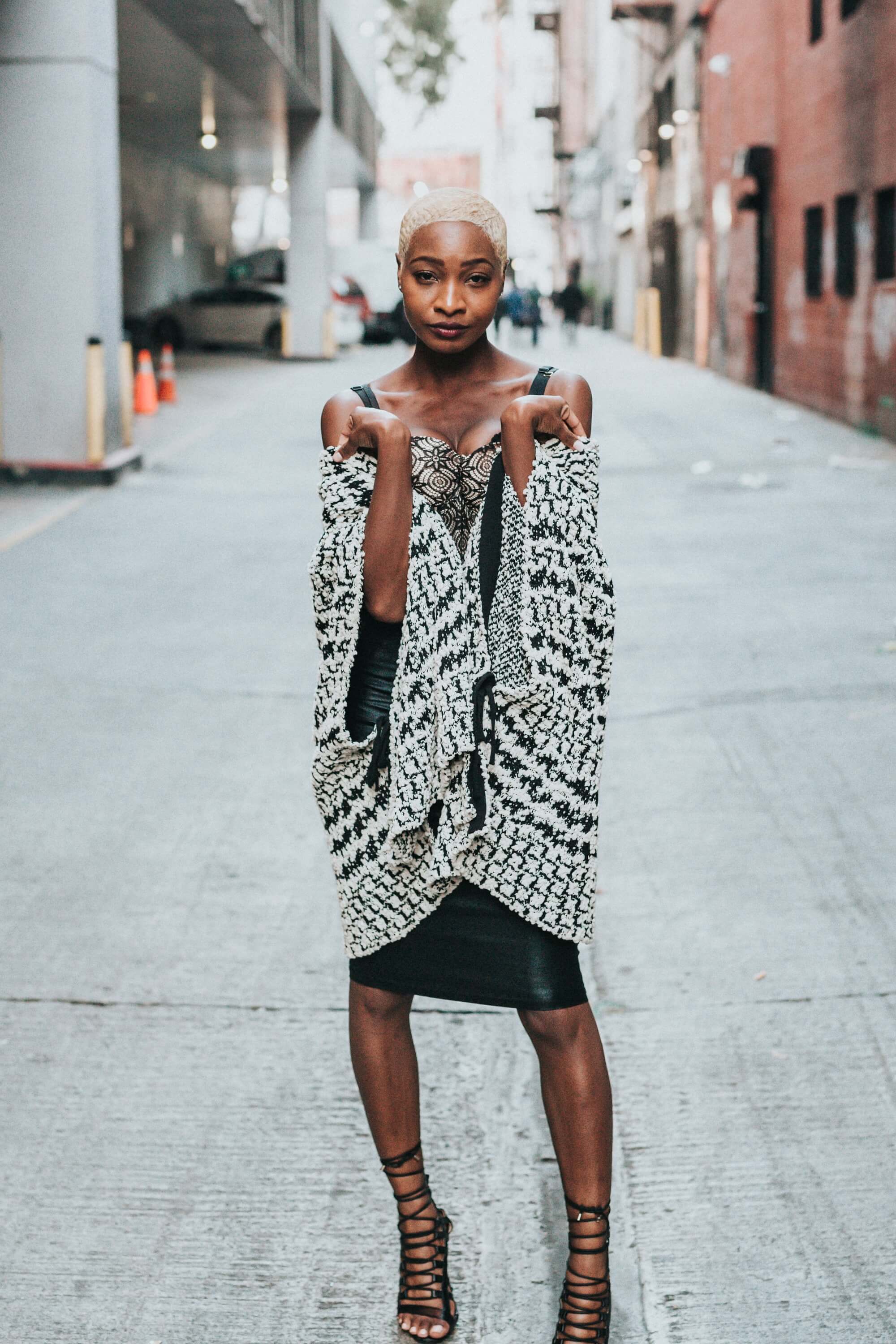 Woman in Lightweight Cardigan