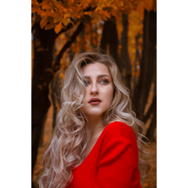 Women in Red Sweater