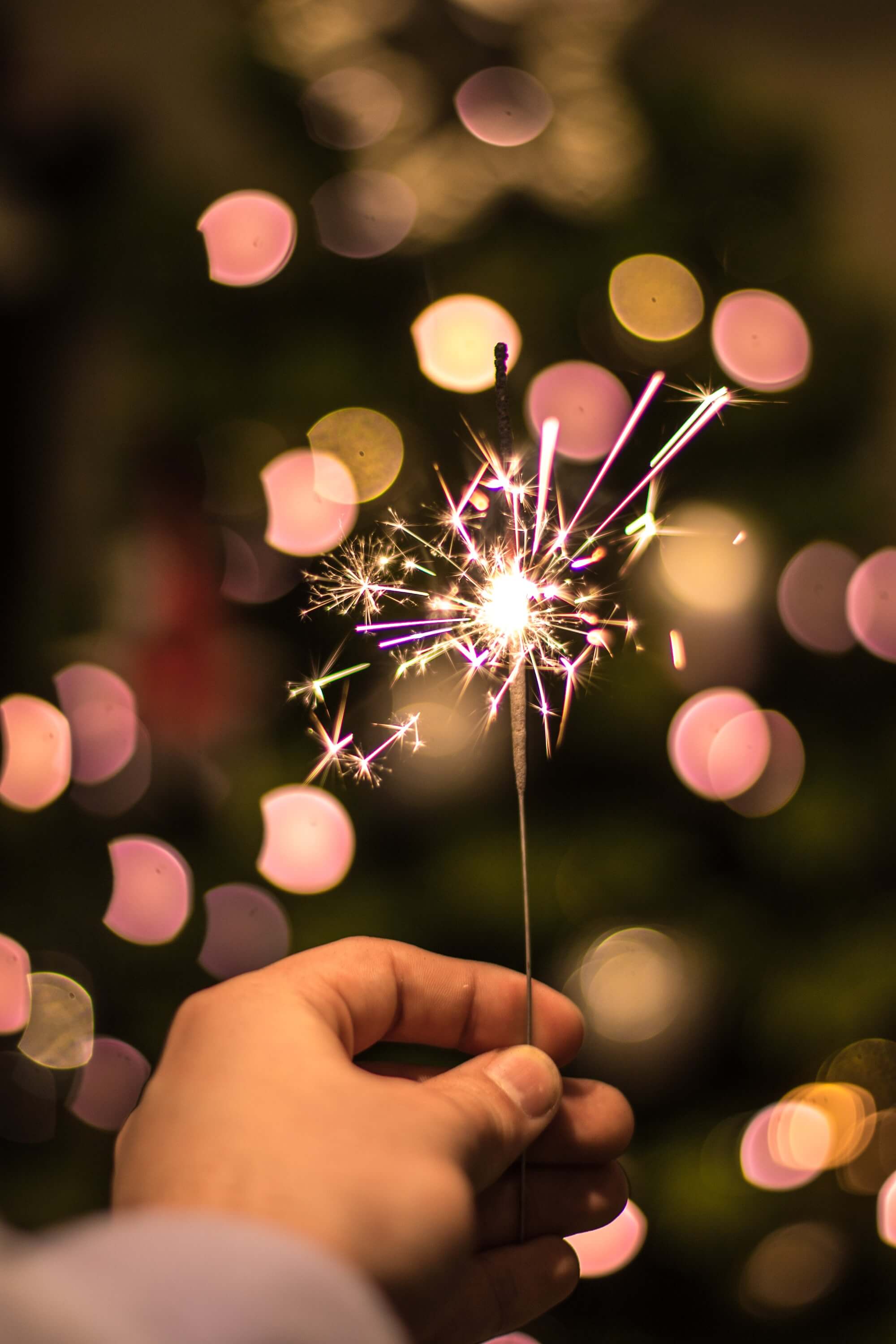 Hand holding Sparkler