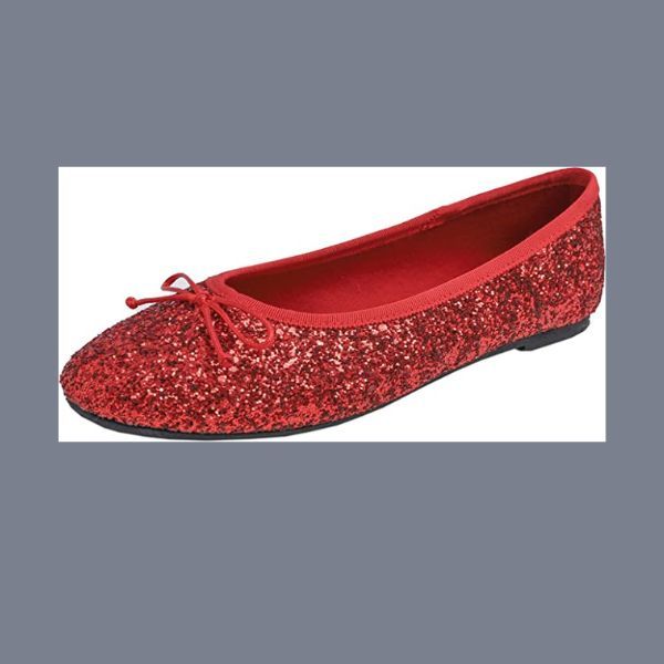Red Sequin Ballet Flat