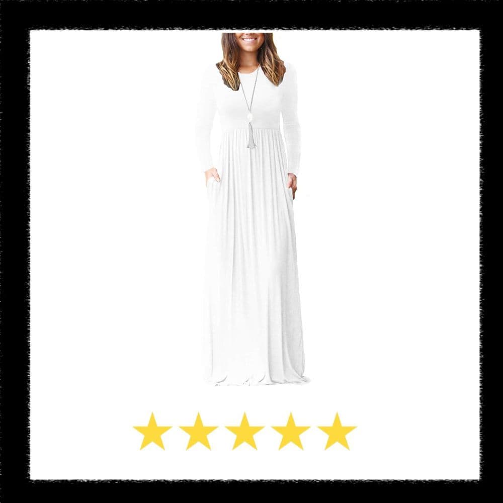 Source: Amazon Maxi White Dress 