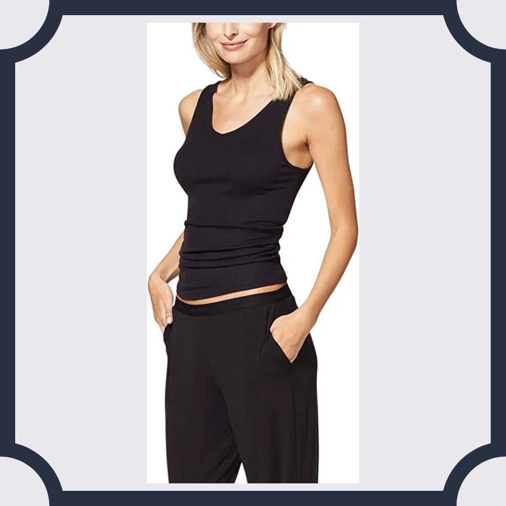 Black Pajamas Tank and Long Bottoms