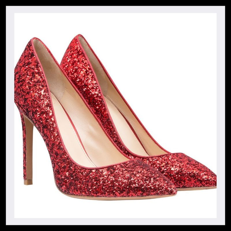 Red Sparkly Shoes Glitter